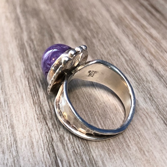 Sugilite Sterling Silver Ring 8 - Picture 7 of 11